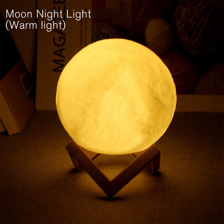 LED Moon Book Light – Galaxy Night Light for Kids, Birthday Gift & Bedroom Decoration