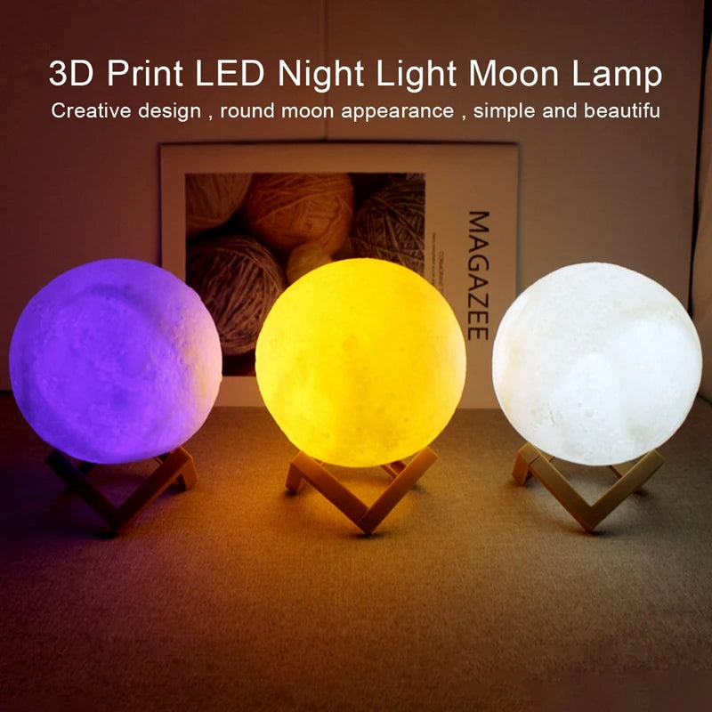 LED Moon Book Light – Galaxy Night Light for Kids, Birthday Gift & Bedroom Decoration