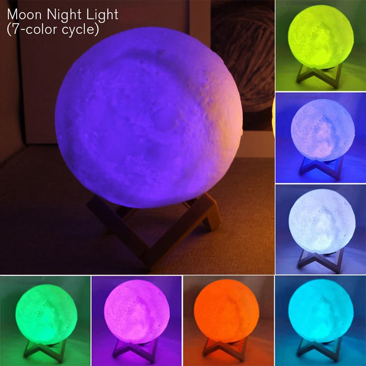 LED Moon Book Light – Galaxy Night Light for Kids, Birthday Gift & Bedroom Decoration